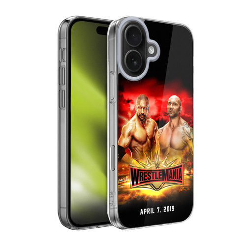 WWE Wrestlemania 35 Triple H & Batista Soft Gel Case for Apple iPhone 17