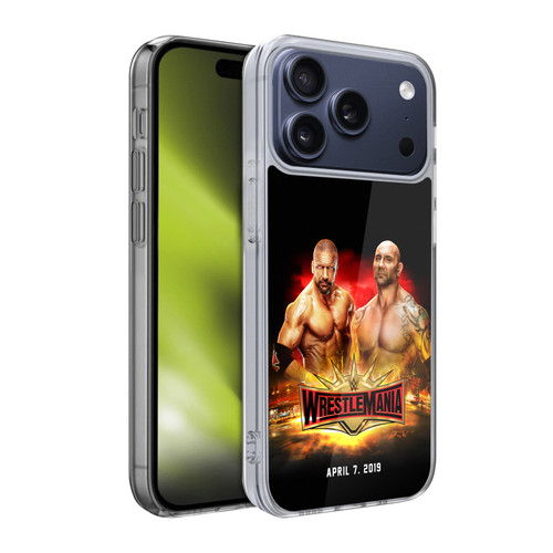 WWE Wrestlemania 35 Triple H & Batista Soft Gel Case for Apple iPhone 17 Pro
