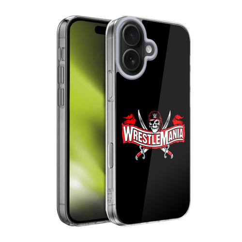 WWE Wrestlemania 37 Logos Icon Soft Gel Case for Apple iPhone 17