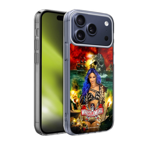 WWE Wrestlemania 37 Superstars Sasha Banks Soft Gel Case for Apple iPhone 17 Pro Max