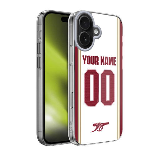 Custom Customised Personalised Arsenal FC 2025/26 Kit Third Soft Gel Case for Apple iPhone 17
