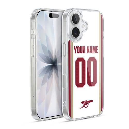 Custom Customised Personalised Arsenal FC 2025/26 Kit Third Soft Gel Case for Apple iPhone 17