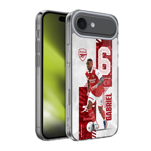 Arsenal FC 2022/23 First Team Gabriel Magalhães Soft Gel Case for Apple iPhone 17 Air
