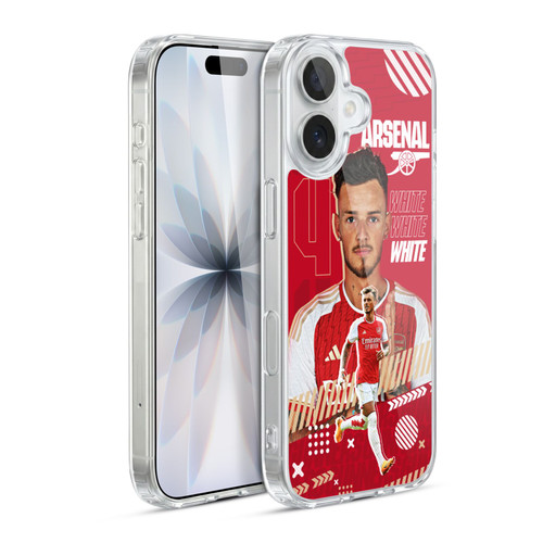 Arsenal FC 2023/24 First Team Ben White Soft Gel Case for Apple iPhone 17