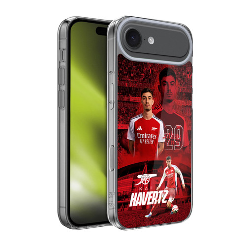 Arsenal FC 2024/25 First Team Kai Havertz Soft Gel Case for Apple iPhone 17 Air