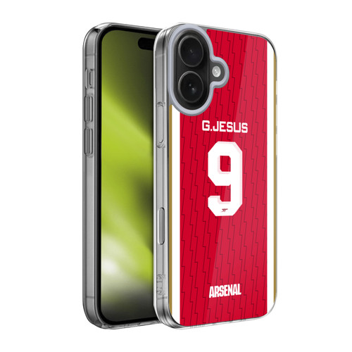 Arsenal FC 2023/24 Players Home Kit Gabriel Jesus Soft Gel Case for Apple iPhone 17 Arsenal FC 2023/24 Players Home Kit Gabriel Jesus Soft Gel Case for Apple iPhone 17