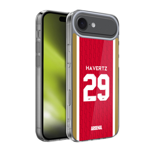 Arsenal FC 2023/24 Players Home Kit Kai Havertz Soft Gel Case for Apple iPhone 17 Air