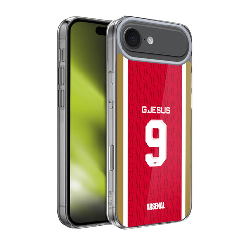 Arsenal FC 2023/24 Players Home Kit Gabriel Jesus Soft Gel Case for Apple iPhone 17 Air