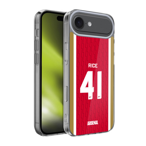 Arsenal FC 2023/24 Players Home Kit Declan Rice Soft Gel Case for Apple iPhone 17 Air