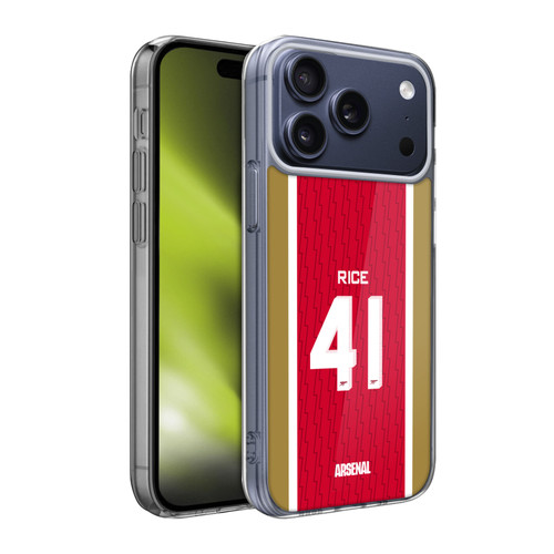 Arsenal FC 2023/24 Players Home Kit Declan Rice Soft Gel Case for Apple iPhone 17 Pro Max Arsenal FC 2023/24 Players Home Kit Declan Rice Soft Gel Case for Apple iPhone 17 Pro Max
