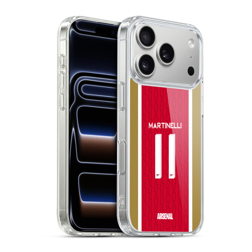 Arsenal FC 2023/24 Players Home Kit Gabriel Soft Gel Case for Apple iPhone 17 Pro