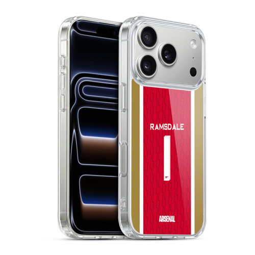 Arsenal FC 2023/24 Players Home Kit Aaron Ramsdale Soft Gel Case for Apple iPhone 17 Pro