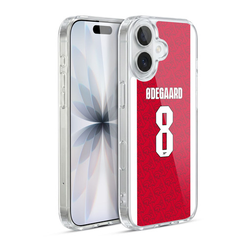 Arsenal FC 2025/26 Players Home Kit Martin Ødegaard Soft Gel Case for Apple iPhone 17