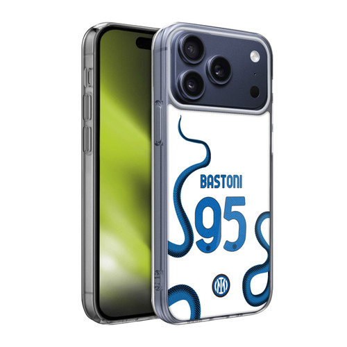 Fc Internazionale Milano 2021/22 Players Away Kit Alessandro Bastoni Soft Gel Case for Apple iPhone 17 Pro Max
