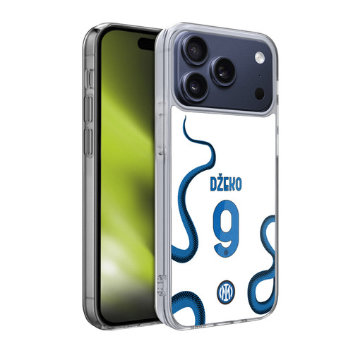 Fc Internazionale Milano 2021/22 Players Away Kit Edin Dzeko Soft Gel Case for Apple iPhone 17 Pro