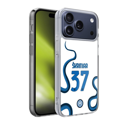 Fc Internazionale Milano 2021/22 Players Away Kit Milan Skriniar Soft Gel Case for Apple iPhone 17 Pro