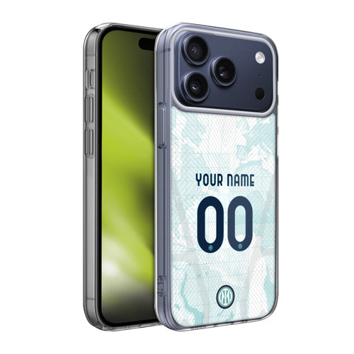 Custom Customised Personalised Inter Milan 2022/23 Crest Kit Away Soft Gel Case for Apple iPhone 17 Pro Max