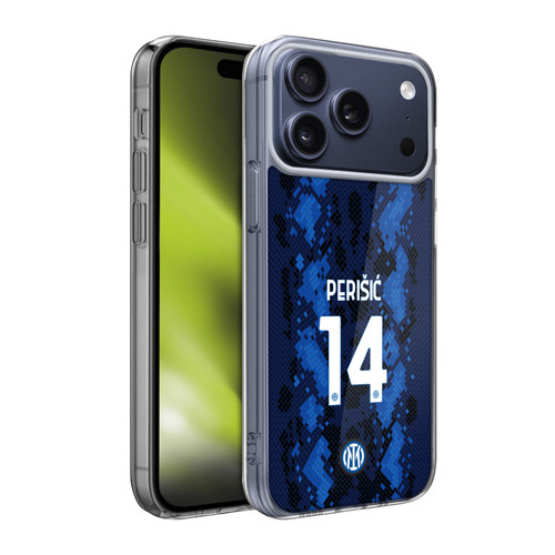 Fc Internazionale Milano 2021/22 Players Home Kit Ivan Perisic Soft Gel Case for Apple iPhone 17 Pro Max