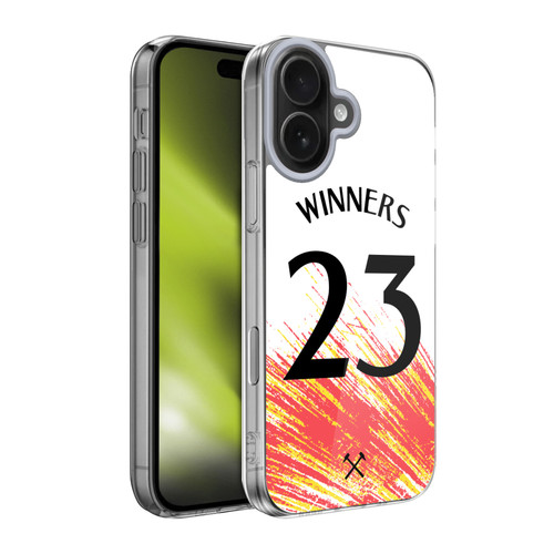 West Ham United FC 2023 Winners Third Kit Soft Gel Case for Apple iPhone 17