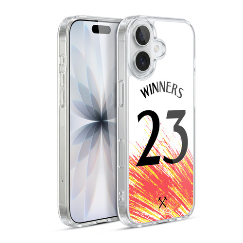 West Ham United FC 2023 Winners Third Kit Soft Gel Case for Apple iPhone 17
