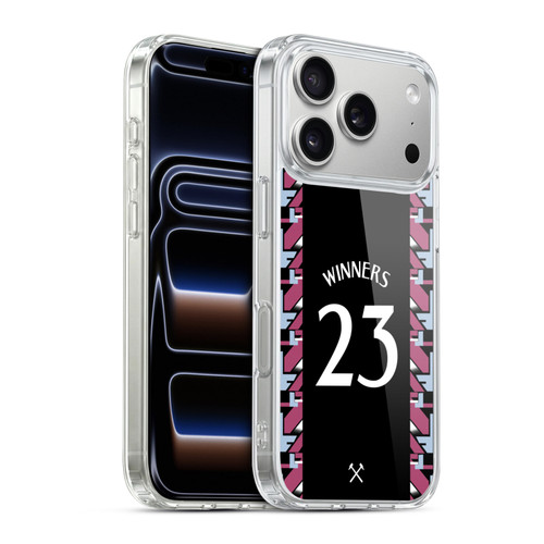 West Ham United FC 2023 Winners Away Kit Soft Gel Case for Apple iPhone 17 Pro