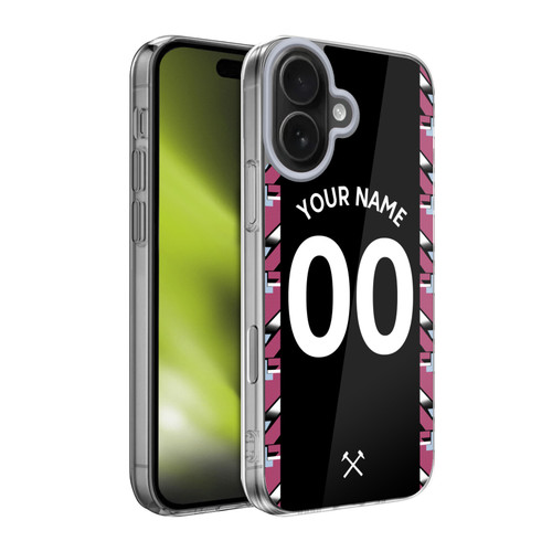 Custom Customised Personalised West Ham United FC 2022/23 Kit Away Soft Gel Case for Apple iPhone 17 Custom Customised Personalised West Ham United FC 2022/23 Kit Away Soft Gel Case for Apple iPhone 17