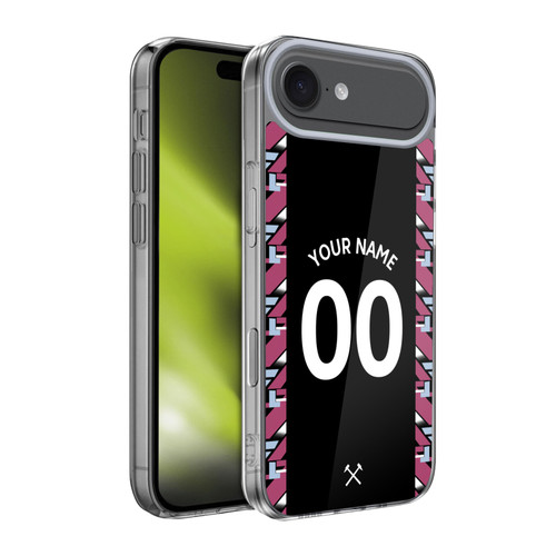 Custom Customised Personalised West Ham United FC 2022/23 Kit Away Soft Gel Case for Apple iPhone 17 Air
