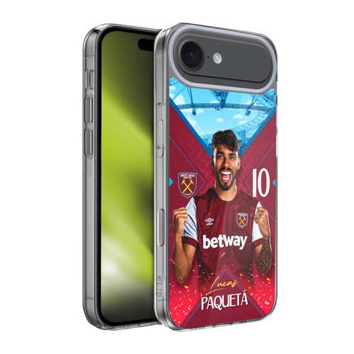 West Ham United FC 2023/24 First Team Lucas Paquetá Soft Gel Case for Apple iPhone 17 Air