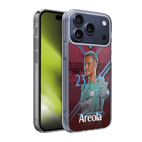 West Ham United FC 2024/25 First Team Alphonse Areola Soft Gel Case for Apple iPhone 17 Pro Max