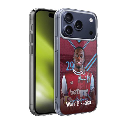 West Ham United FC 2024/25 First Team Aaron Wan-Bissaka Soft Gel Case for Apple iPhone 17 Pro Max
