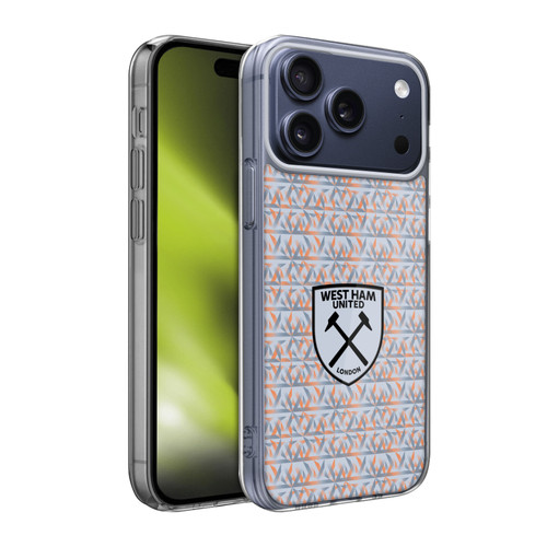 West Ham United FC 2022/23 Crest Kit Away Goalkeeper Soft Gel Case for Apple iPhone 17 Pro Max