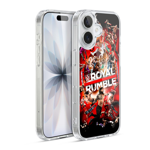 WWE 2022 Royal Rumble Key Art Soft Gel Case for Apple iPhone 17