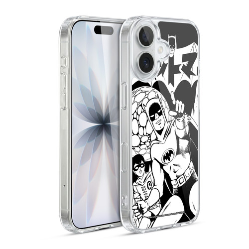 Batman DC Comics Bat-Manga! Black And White Soft Gel Case for Apple iPhone 17