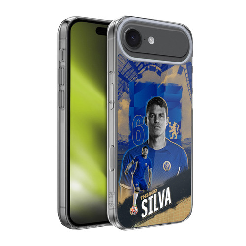 Chelsea Football Club 2023/24 First Team Thiago Silva Soft Gel Case for Apple iPhone 17 Air