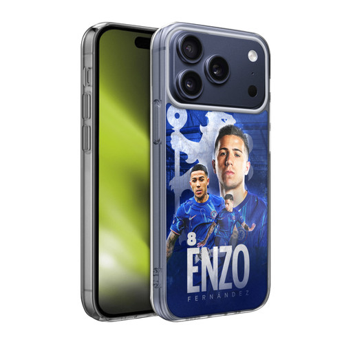 Chelsea Football Club 2024/25 First Team Enzo Fernández Soft Gel Case for Apple iPhone 17 Pro Max