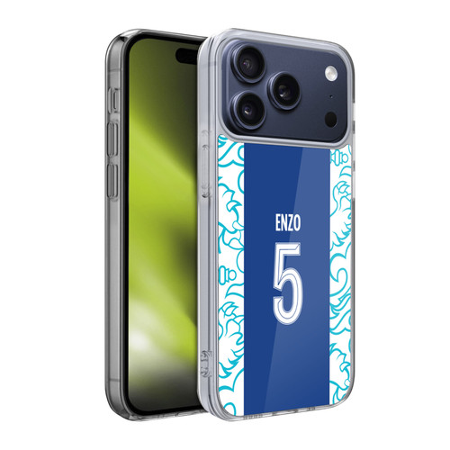 Chelsea Football Club 2022/23 Players Home Kit Enzo Fernández Soft Gel Case for Apple iPhone 17 Pro Chelsea Football Club 2022/23 Players Home Kit Enzo Fernández Soft Gel Case for Apple iPhone 17 Pro
