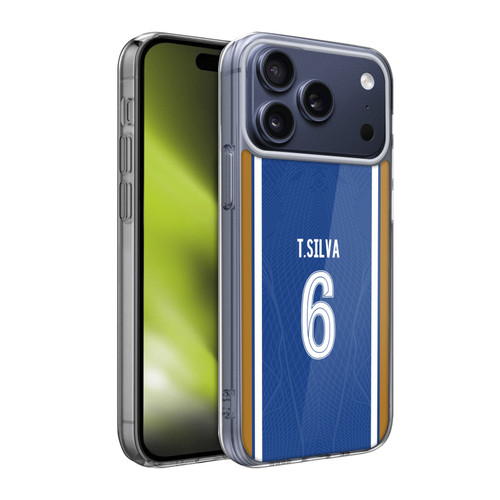 Chelsea Football Club 2023/24 Players Home Kit Thiago Silva Soft Gel Case for Apple iPhone 17 Pro Max