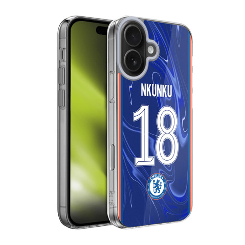 Chelsea Football Club 2024/25 Players Home Kit Christopher Nkunku Soft Gel Case for Apple iPhone 17