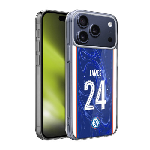 Chelsea Football Club 2024/25 Players Home Kit Reece James Soft Gel Case for Apple iPhone 17 Pro Max