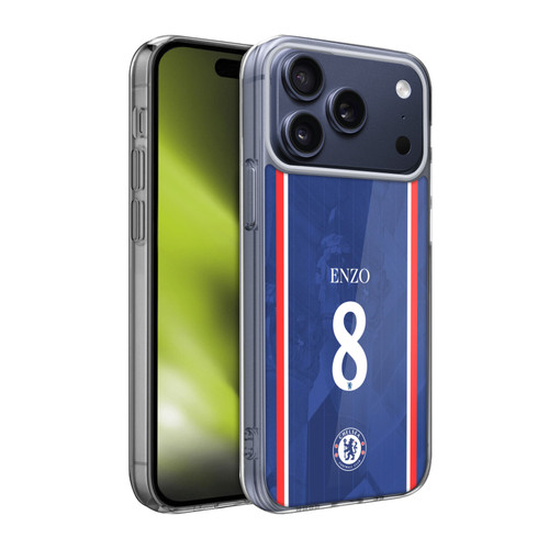 Chelsea Football Club 2025/26 Players Home Kit Enzo Fernández Soft Gel Case for Apple iPhone 17 Pro Max Chelsea Football Club 2025/26 Players Home Kit Enzo Fernández Soft Gel Case for Apple iPhone 17 Pro Max