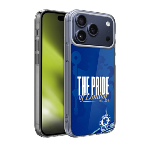 Chelsea Football Club Retro Kit and Stadium Pride Of London Soft Gel Case for Apple iPhone 17 Pro Max Chelsea Football Club Retro Kit and Stadium Pride Of London Soft Gel Case for Apple iPhone 17 Pro Max