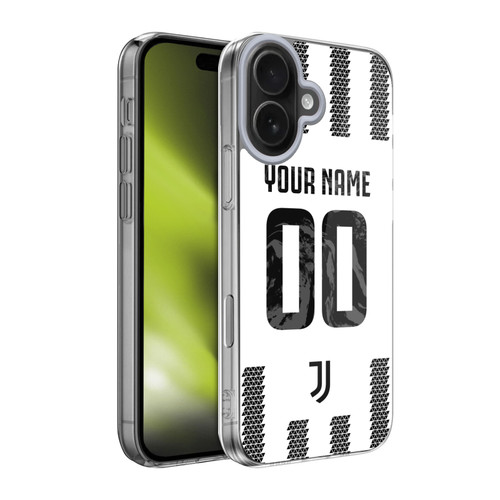 Custom Customised Personalised Juventus Football Club 2022/23 Match Kit Home Soft Gel Case for Apple iPhone 17