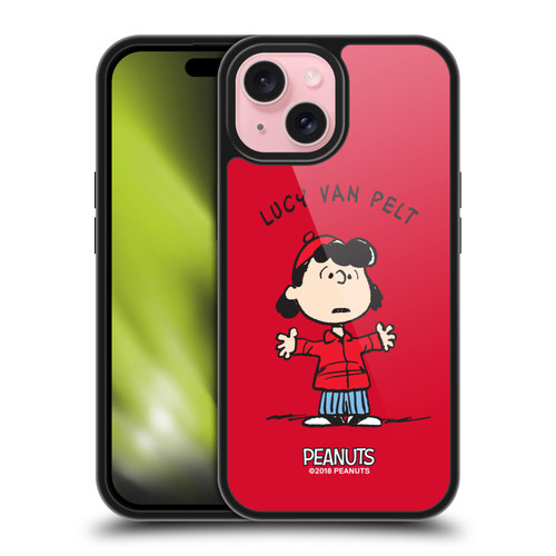 Peanuts Characters Lucy van Pelt Gel Armour Case For Apple iPhone 15