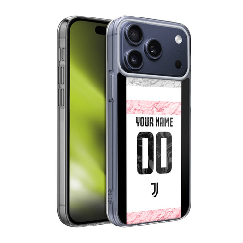 Custom Customised Personalised Juventus Football Club 2023/24 Match Kit Away Soft Gel Case for Apple iPhone 17 Pro Max