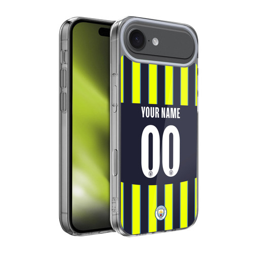 Custom Customised Personalised Manchester City Man City FC 2024/25 Badge Kit Away Soft Gel Case for Apple iPhone 17 Air
