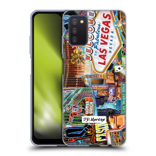 P.D. Moreno Cities Las Vegas 1 Soft Gel Case for Samsung Galaxy A03s (2021)