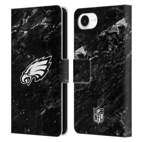 NFL Philadelphia Eagles Artwork Marble Leather Book Wallet Case Cover For Apple iPhone 16e