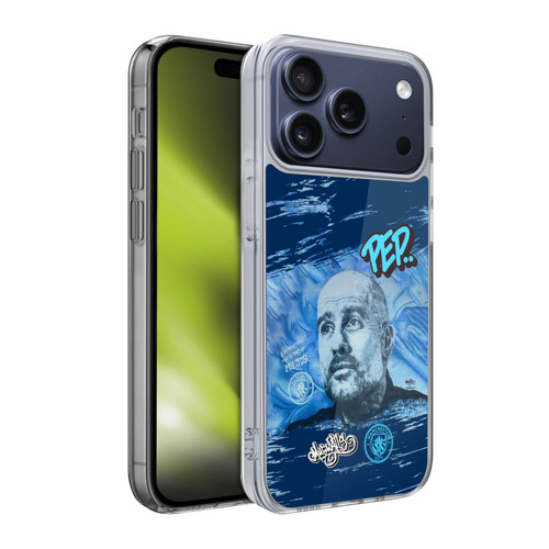 Manchester City Man City FC Graffiti Collection by Murwalls Pep Guardiola Soft Gel Case for Apple iPhone 17 Pro Manchester City Man City FC Graffiti Collection by Murwalls Pep Guardiola Soft Gel Case for Apple iPhone 17 Pro