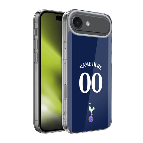 Custom Customised Personalised Tottenham Hotspur F.C. 2023/24 Badge Dark Blue and Purple Soft Gel Case for Apple iPhone 17 Air