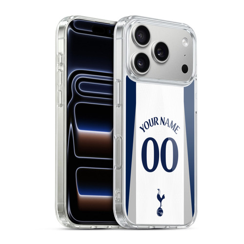 Custom Customised Personalised Tottenham Hotspur F.C. 2025/26 Badge Kit Home Soft Gel Case for Apple iPhone 17 Pro